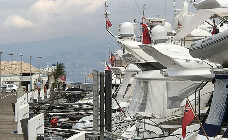 Lebanon's main marina, in Beirut. (IMAGE: Chris Graham, New Matilda)