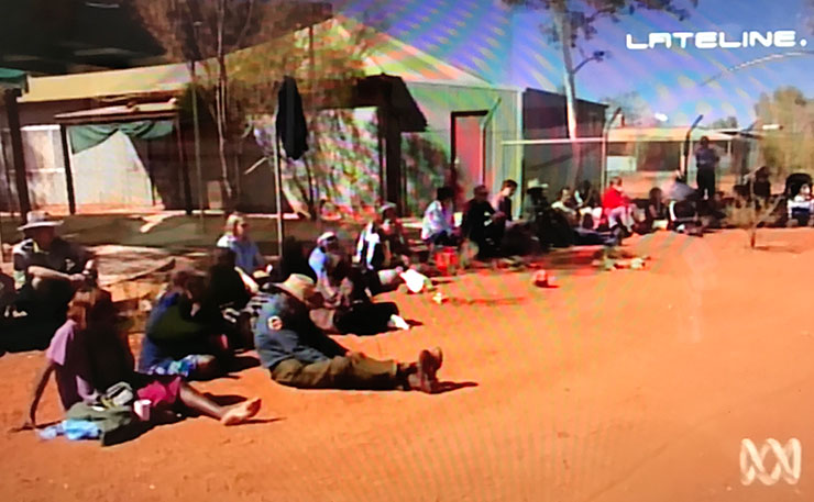 A screencap from the ABC Lateline report on Mutitjulu which helped spark the NT intervention.