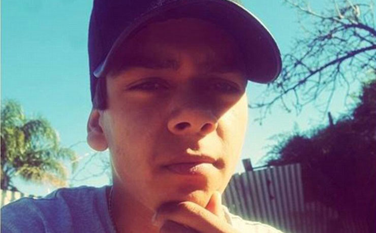 Elijah Doughty, an Aboriginal youth aged 14, who was run over and killed in Kalgoorlie in August 2016.