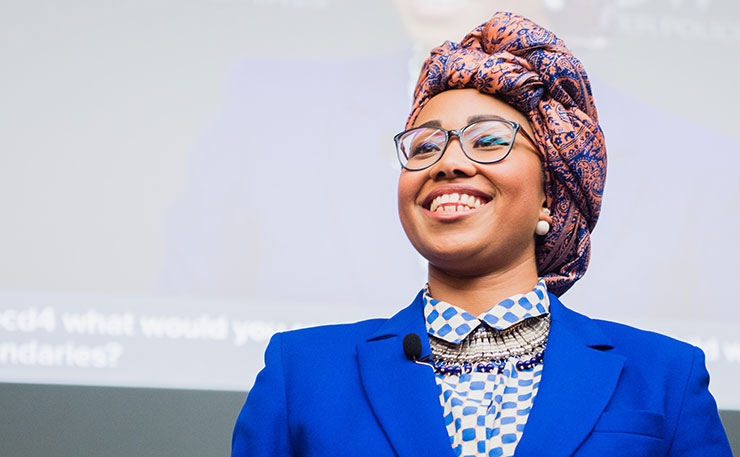 Yassmin Abdel-Magied, speaking at a recent OECD event. (IMAGE: OECD/ Salome Suarez, Flickr)