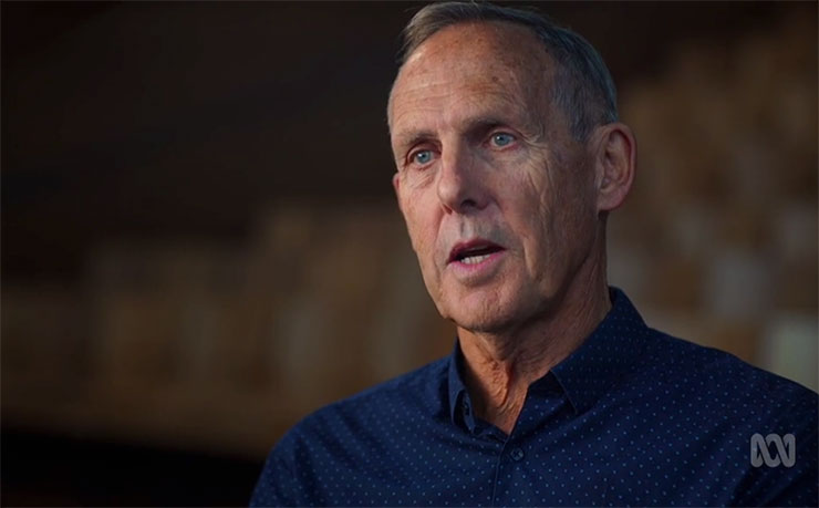 Former Tasmania and Australian Greens leader Bob Brown. (IMAGE: Screencap, 4 Corners)