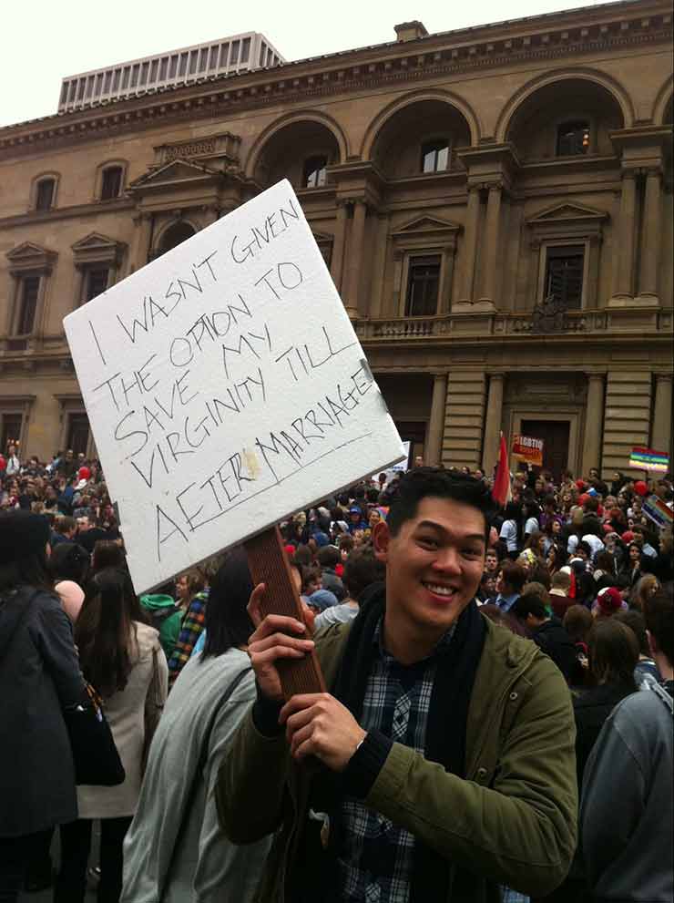 Brian Lau, pictured campaigning in 2011.