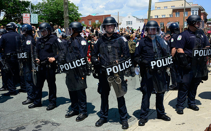 Charlottesville, Virginia, August 12, 2017. Over a thousand white supremacist neo-Nazi and neo-Confederate activists gathered for a Unite The RIght rally near Emancipation Park, ostensibly to protest the slated removal of a Robert E. Lee statue here but also to show their renewed strength and unity in the wake of Donald J. Trump's election to the Presidency Of The United States Of America. (IMAGE: Stephen Melkisethian, Flickr)