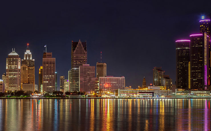 Downtown Detroit, Michigan, USA. (IMAGE: Jason Mrachina, Flickr)