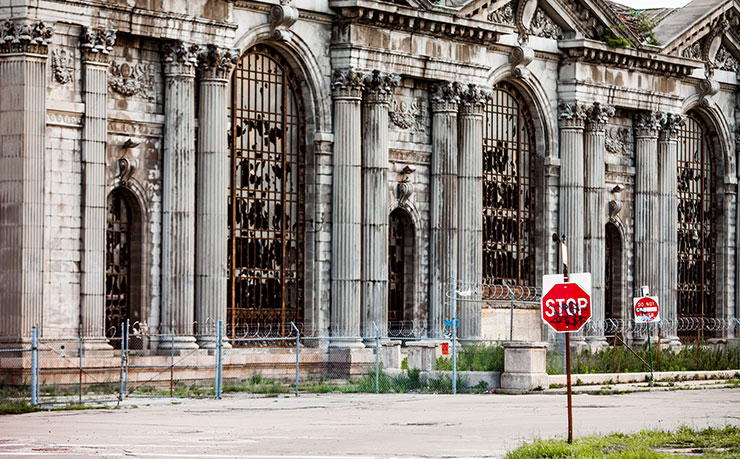 An abandoned building in Corktown, Detroit. (IMAGE: Thomas Hawk, Flickr)