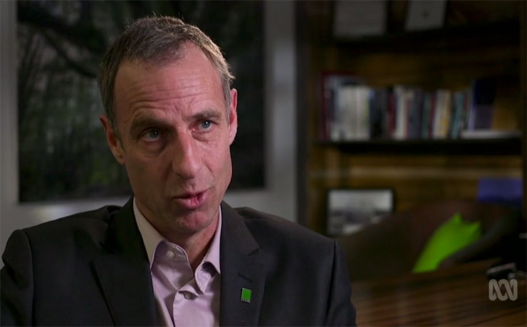 Tasmanian Greens Senator, Nick McKim. (IMAGE: Screencap, 4 Corners)