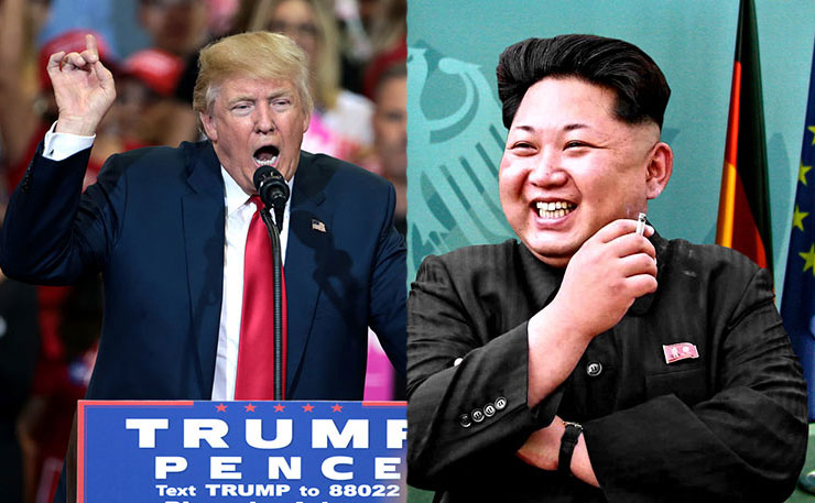 US president Donald Trump and North Korean president Kim Jong-un
