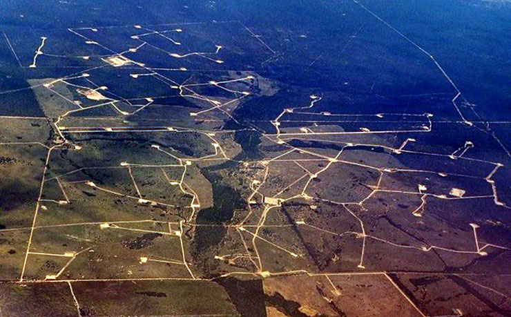 Queensland coal seam gas fields, around the Cinchilla region. (IMAGE: Jeremy Buckingham, Flickr)