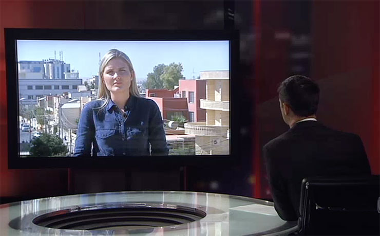 ABC Middle East correspondent Sophie McNeill, on Lateline in October 2016.