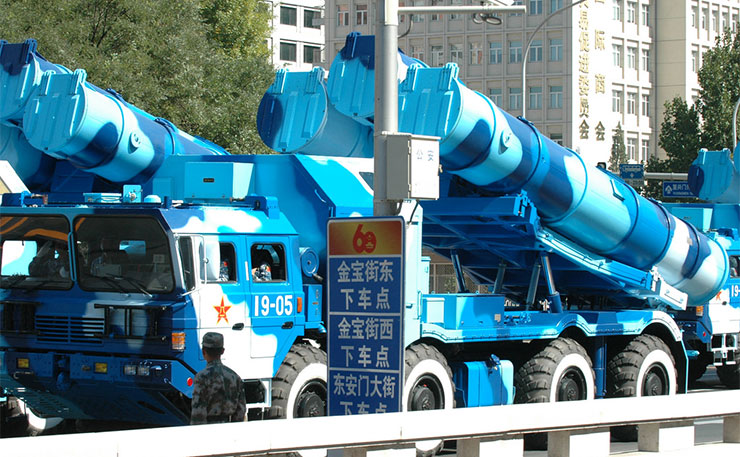 Tube Missile Launchers featured in China's 60th Anniversary Parade (2009) celebrating the founding of the PRC. (IMAGE: Philip McMaster, Flickr) 