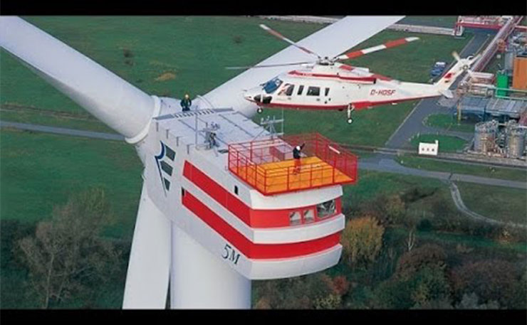 The Enercon E-126, the largest wind turbine in the world.
