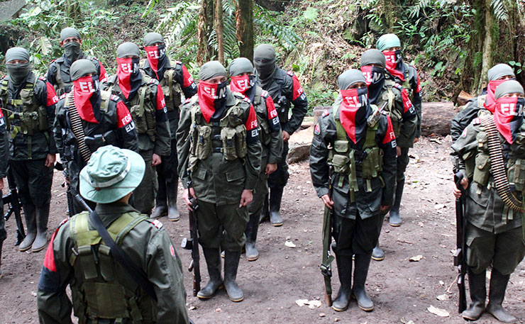 The ELN's Jose David Suarez front in Casanare under the command of Jairo Arregui alias 'Antonio'.