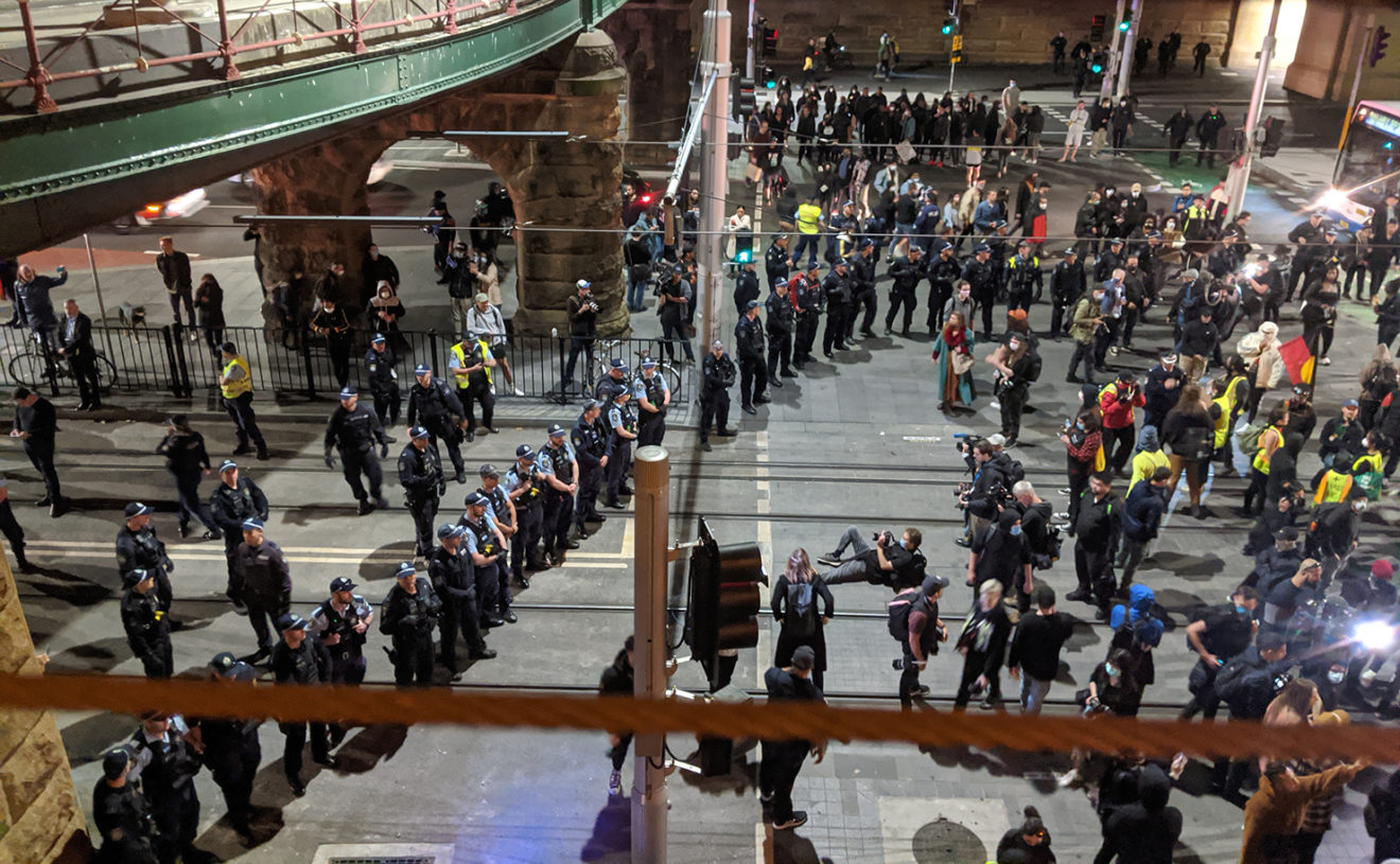 ‘Kettling’ The Military Technique NSW Police Used To Force A Black