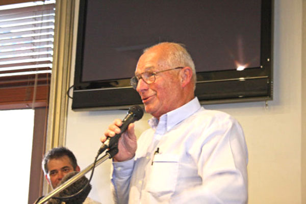Roger Rogerson, at the launch of his book in 2009 (Picture courtesy of Rogerson's Facebook page).