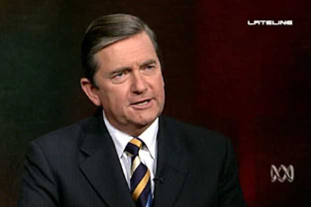 Former Justice Minister Chris Ellison, in an ABC Lateline appearance.