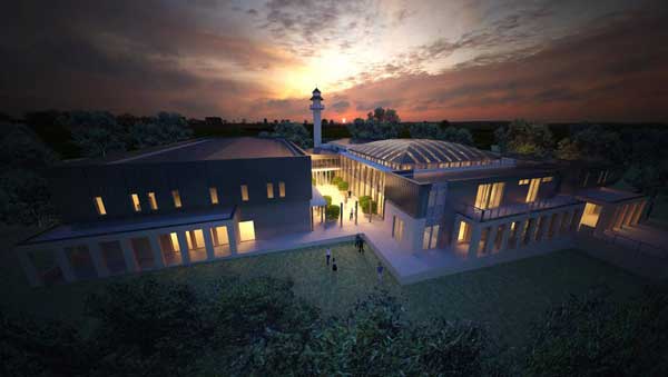 An artist's impression of the proposed mosque for Bendigo.