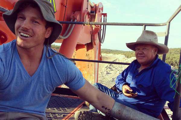 Former Wallabies captain David Pocock took a ‘locked on selfie’ with fifth generation farmer, Rick Laird, in protest at Whitehaven's coalmine in the Leard State Forest.