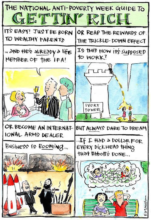 Fiona Katauskas' cartoon from Poverty Week 2014