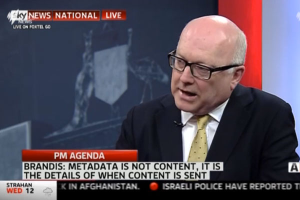 Australian Attorney General George Brandis. 