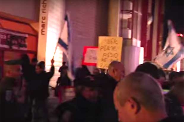 A protest in Tel Aviv in 2012, by African refugees seeking asylum in Israel.