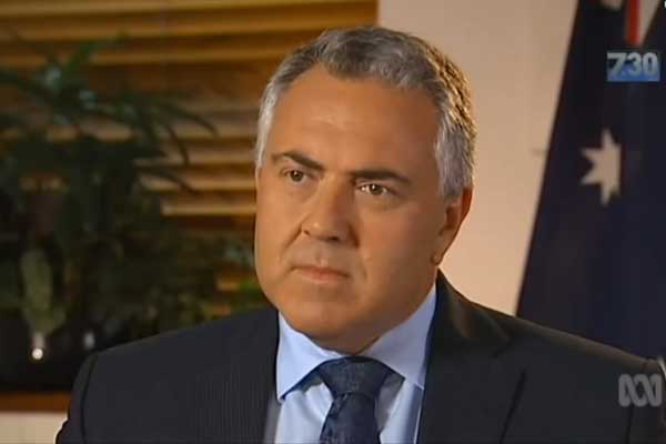 Federal Treasurer Joe Hockey.