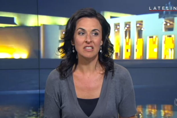 Katy Faust, in a screen grab from her appearance on ABC's Lateline program.