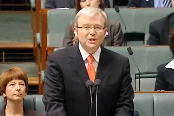 Former Australian Prime Minister Kevin Rudd.