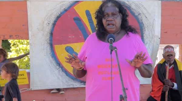 Senior Warlmanpa woman Dianne Stokes... she helped lead the fight against plans for a nuclear waste dump at Muckaty.