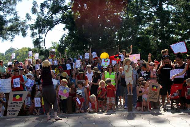 Bellingen on the NSW north coast turned out to send Colin Barnett a message.