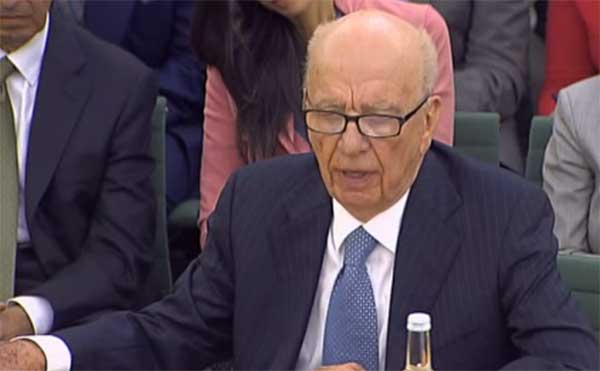 Rupert Murdoch, appearing before a parliamentary inquiry into phone hacking. He described it as "the most humble day" of his life.