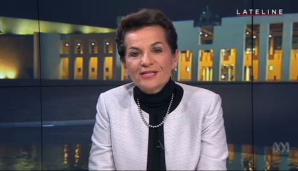 Christiana Figueres on Lateline earlier this year.