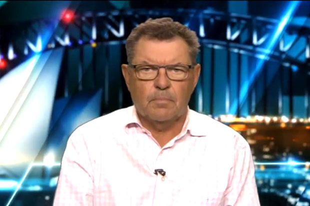 Shock jock Steve Price, on last night's The Project.