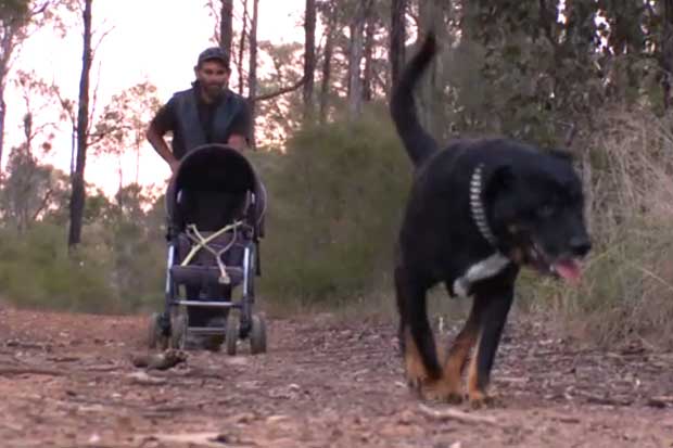 A screen cap from the SBS series Struggle Street, featuring William, a homeless Aboriginal man.