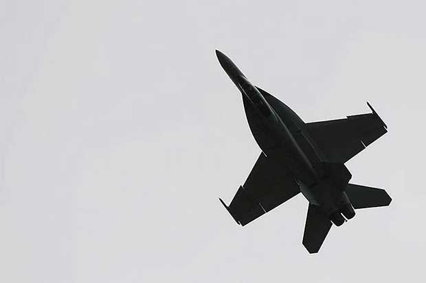 One of Australia's F/A-18F Super Hornet's in action during an air show in Victoria. PIC: Australia Defence Force.