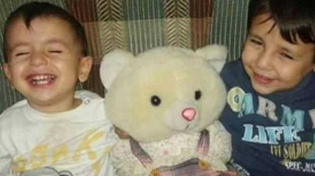 Aylan Kurdi (left) and his brother Galip. Both boys drowned fleeing war in Syria.