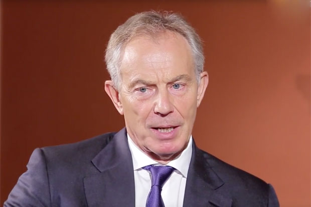Former British Labour Prime Minister Tony Blair.