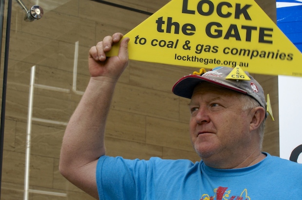 A recent Lock the Gate protest. Image: Thom Mitchell.