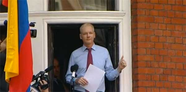 Two years ago, Julian Assange appeared on the balcony of the Ecuadorean Embassy in London, to address the world's media.